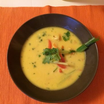 Prawns (shrimp) soup – Indian style
