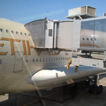 Etihad Airways from Abu Dhabi (AUH) to Mumbai (BOM) on the A380