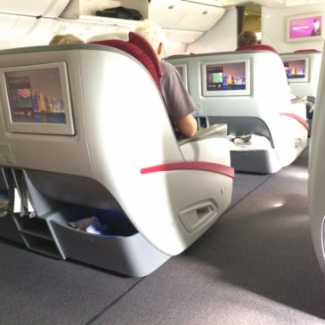 Qatar Airways Doha (DOH) to Amsterdam (AMS) in Business Class on 777