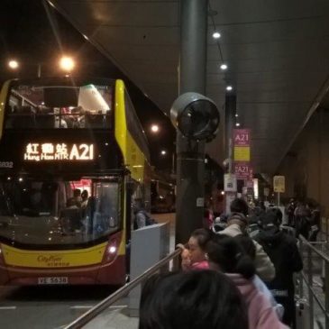 Hong Kong bus from the airport to Kowloon – A21