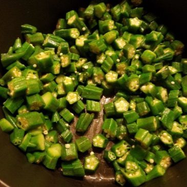 Something different, and something green – tasty Okra (ladies finger) masala fry