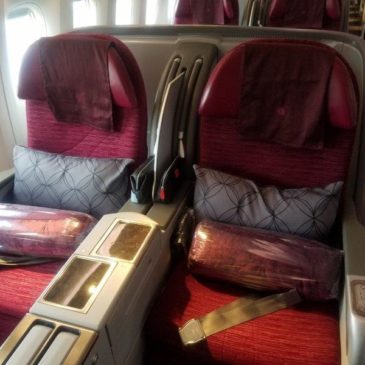 Qatar Airways Brussels (BRU) to Doha (DOH) in Business Class on B777