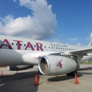 Qatar Airways Kathmandu (KTM) to Doha (DOH) in Business Class on A320