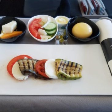 Turkish Airlines (TK) in business class from Istanbul (IST) to Amsterdam (AMS) on A330 with flie-flat seat