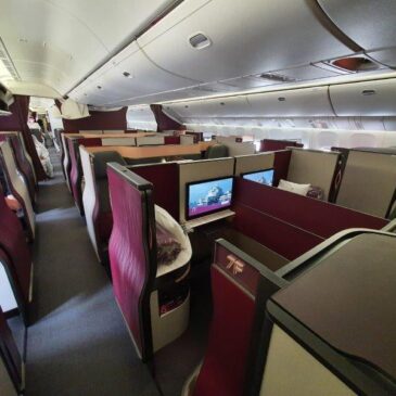 Qatar Airways Doha (DOH) to Amsterdam (AMS) 777-300 Qsuite (business class)