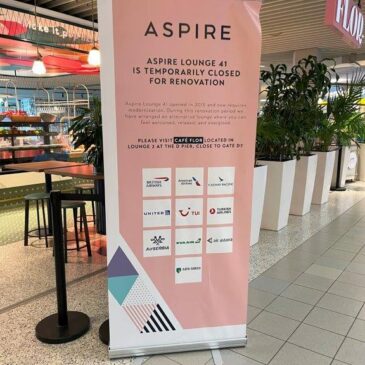 Amsterdam Schiphol Aspire lounge 41 replacement (Cafe Flor close to D7 gate) review – April 2023